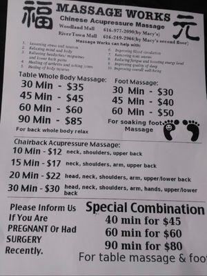 Pricing and services