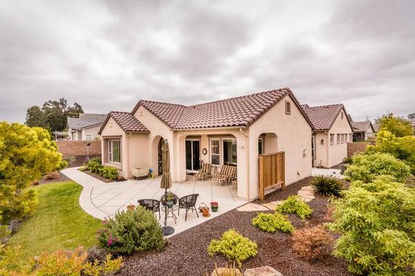 A great backyard at our listing on 1794 Kyle Ct in Trilogy at Monarch Dunes. Call us today to learn more.