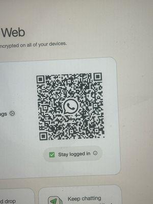 QR code in case you wanna get in