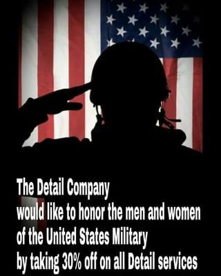For our military service men/women ANYTIME they come in, just show us your military I.D.