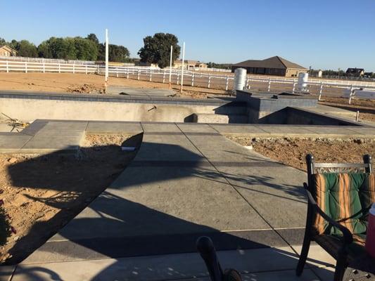 New pool deck. Beautiful