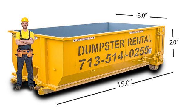 10 yard Mini Dumpster For Compacted Areas .