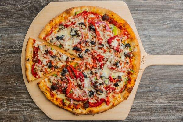 Vincent's Special Pizza with Roasted Pepper.