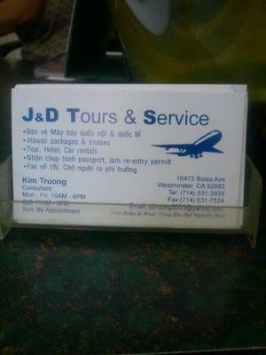J & D Tours