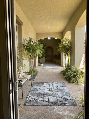 Newly installed screen doors