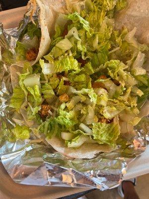 Chicken caesar wrap