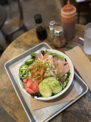 Garlic Albacore Rice Bowl