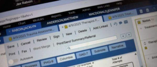 This is what therapists give you access to. Other patients full names.