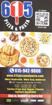 615 Pizza & Pasta Nashville