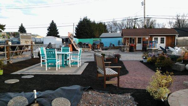 A small sample of 1 of our outdoor displays. We do custom Hardscape installations.