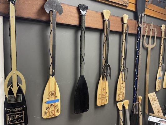 Paddles! Typically used for military awards and in "Hail and Farewells" as gifts