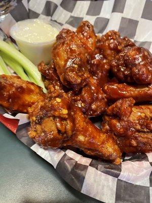 Hot honey wings