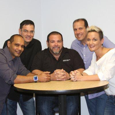 Meet our management:(L to R) Faisal, Danny, John, Frank, and Kristie