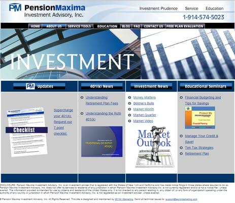 Pension Maxima Investment Advisory www.pensionmaxima.com