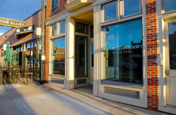 The outside of Records on Main