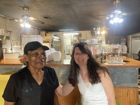 Miss Mary Bell and some of her delicious cakes!
