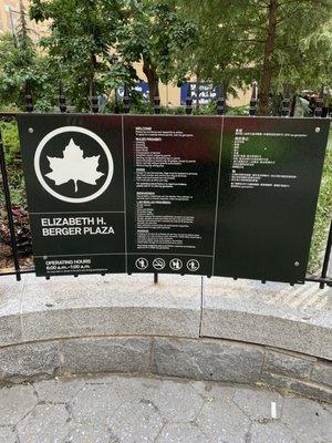 Elizabeth H. Berger Plaza