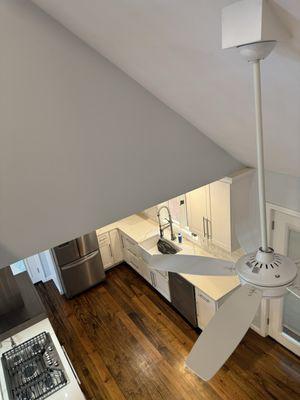 Sky view of a residential cleaning