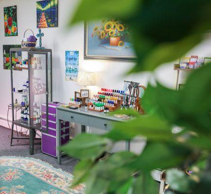 Our welcoming & relaxing boutique awaits you! Come chat with Dr. Frenchy about all your wellness needs...