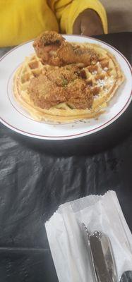 Chicken and waffles