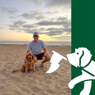 Colton, Owner Of Canine Club and the company mascot, Tatum