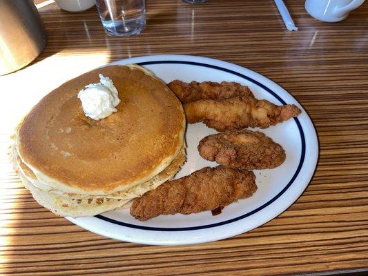 Pancakes and chicken