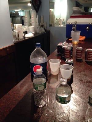 Bar at the place, Small but it'll do.