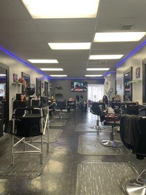 Inside of salon