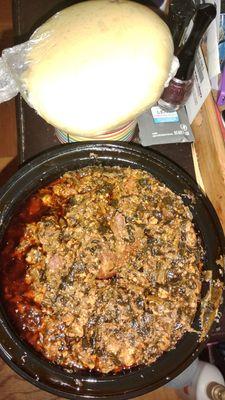 Egusi and fufu