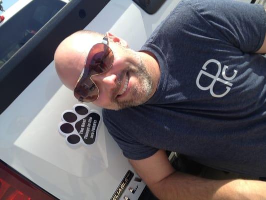 They didn't have any #Pride stickers here but Leslie found THIS! How perfect.