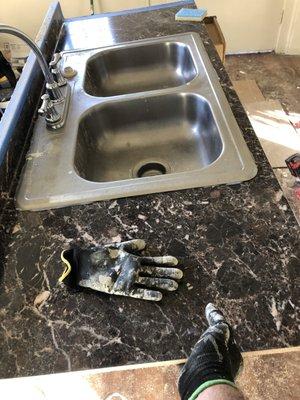 Installed a new counter top