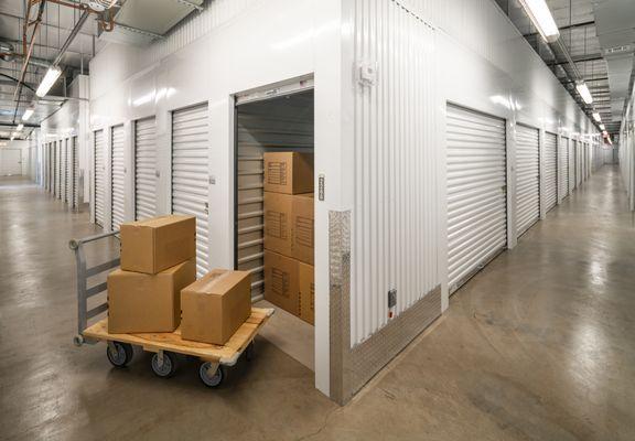 Our storage carts make it easy to move into your climate-controlled storage unit.