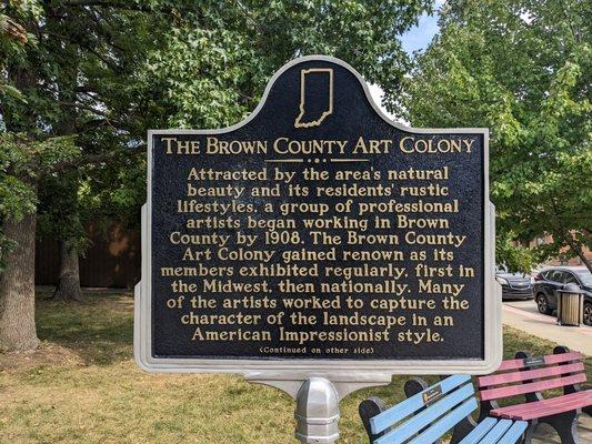 Brown County Art Colony Historical Marker, Nashville