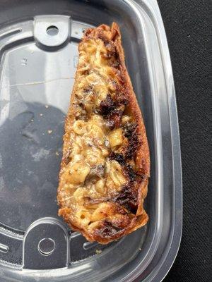 Great tasting oxtail Mac and cheese inside egg roll