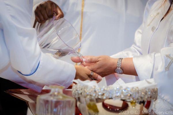 Washing The Hands Of The Servant