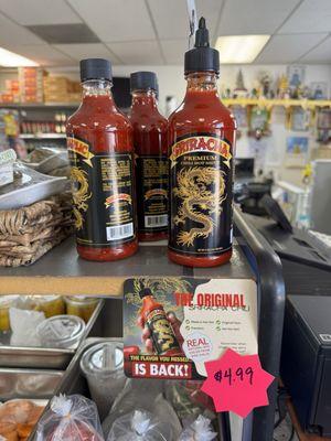 At the counter if you forget to grab from the aisle.