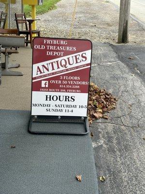 Fryburg Old Treasures Depot