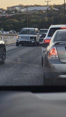 One of a dozen crashes in the unsafe, narrow corridor built during a Harper Brothers Construction project