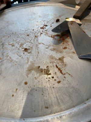 Empty tray
