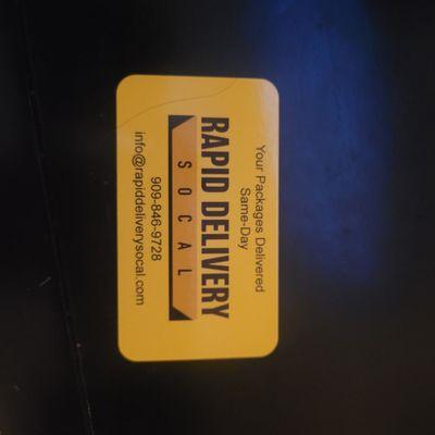 Rapid Delivery So Cal