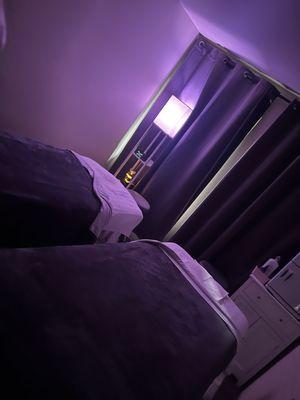 Couples massage room
