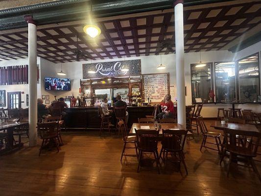 Love the ceiling and history of this building!