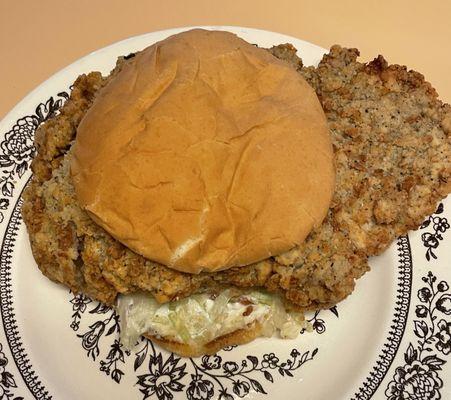 Chicken fried steak sandwich