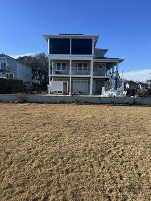 Rear view of our home.