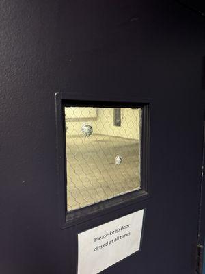Gunshots inside the lobby/parking garage