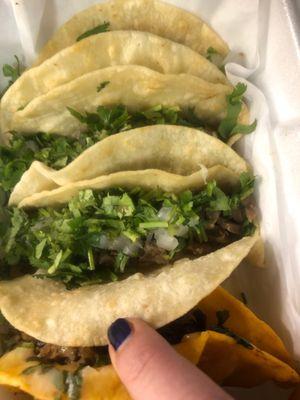 Over priced dry tacos.