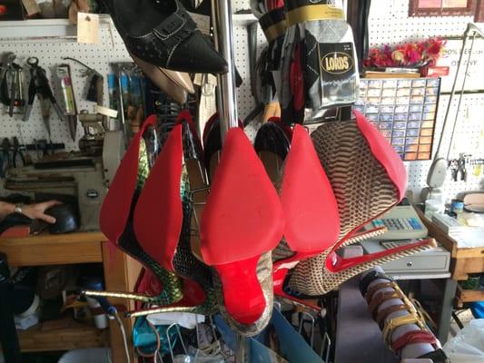 We're the Louboutin experts 
 Work in progress.