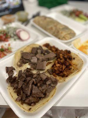 Asada Tacos, Lengua Tacos, Pastor Tacos