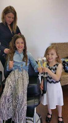 Getting ready for 1st communion.