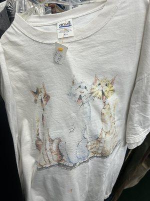 Just one of many dirty shirt with a $25 price tag. Absurd.